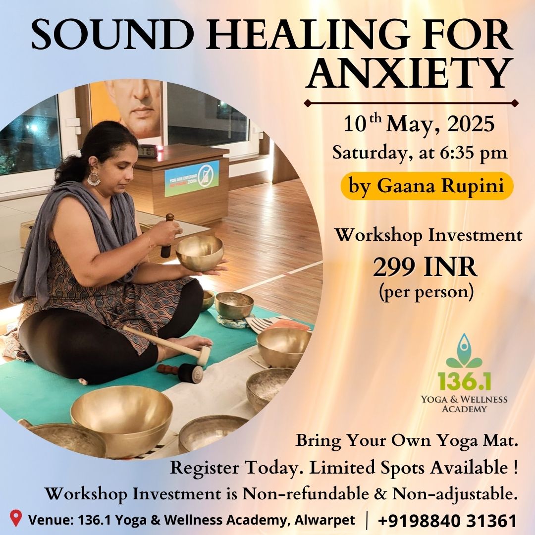 136point1yoga Sound Healing for Anxiety Insta post