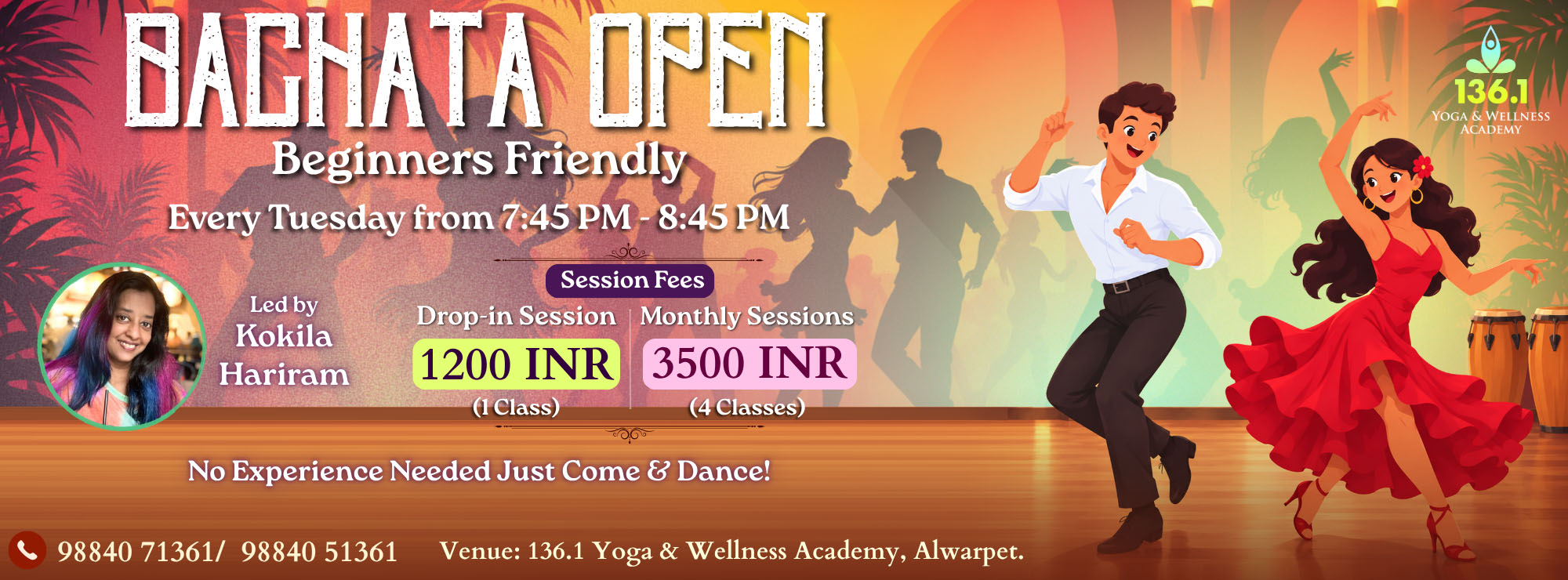 136point1yoga Bachata open