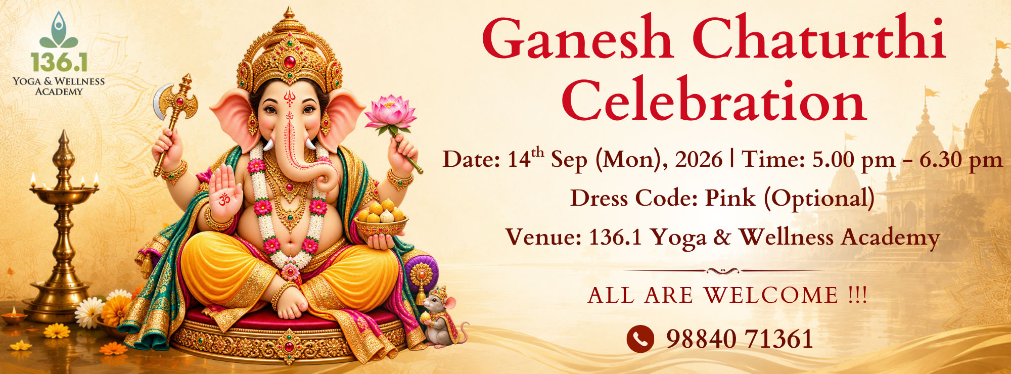 136point1yoga Ganesh Chaturthi Celebration 26 Website